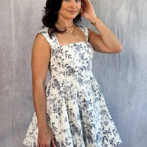 Isabella Floral Mini Dress | Fit and Flare Jumper Dress